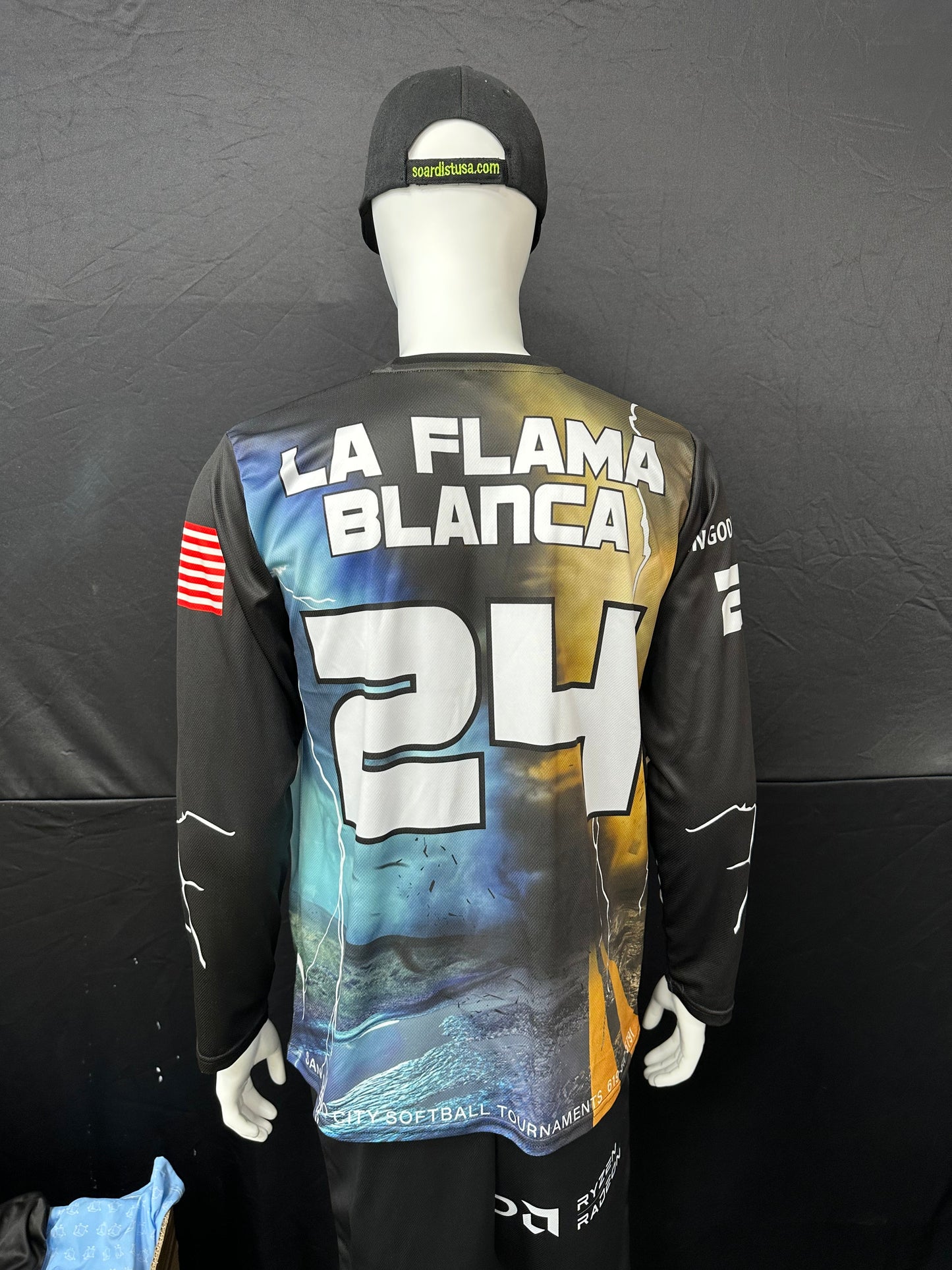 150GSM Mesh Jersey Long Sleeve Crew Neck (Full Dye Sublimation)#USA500003
