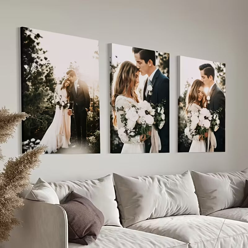 3pcs Personalized Custom Framed Canvas Prints