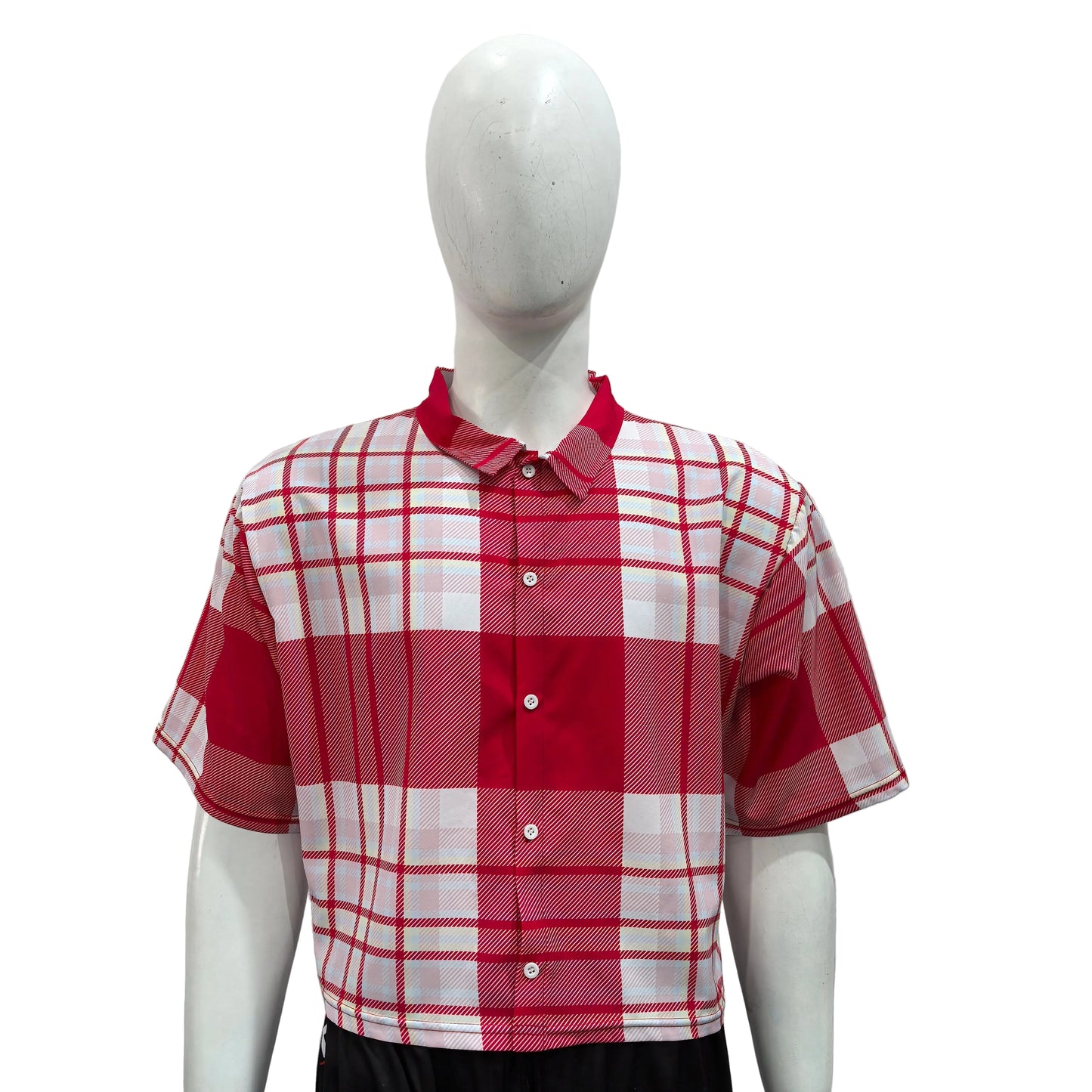 Cropped Tropical Print Shirt (Full Dye Sublimation) #500250