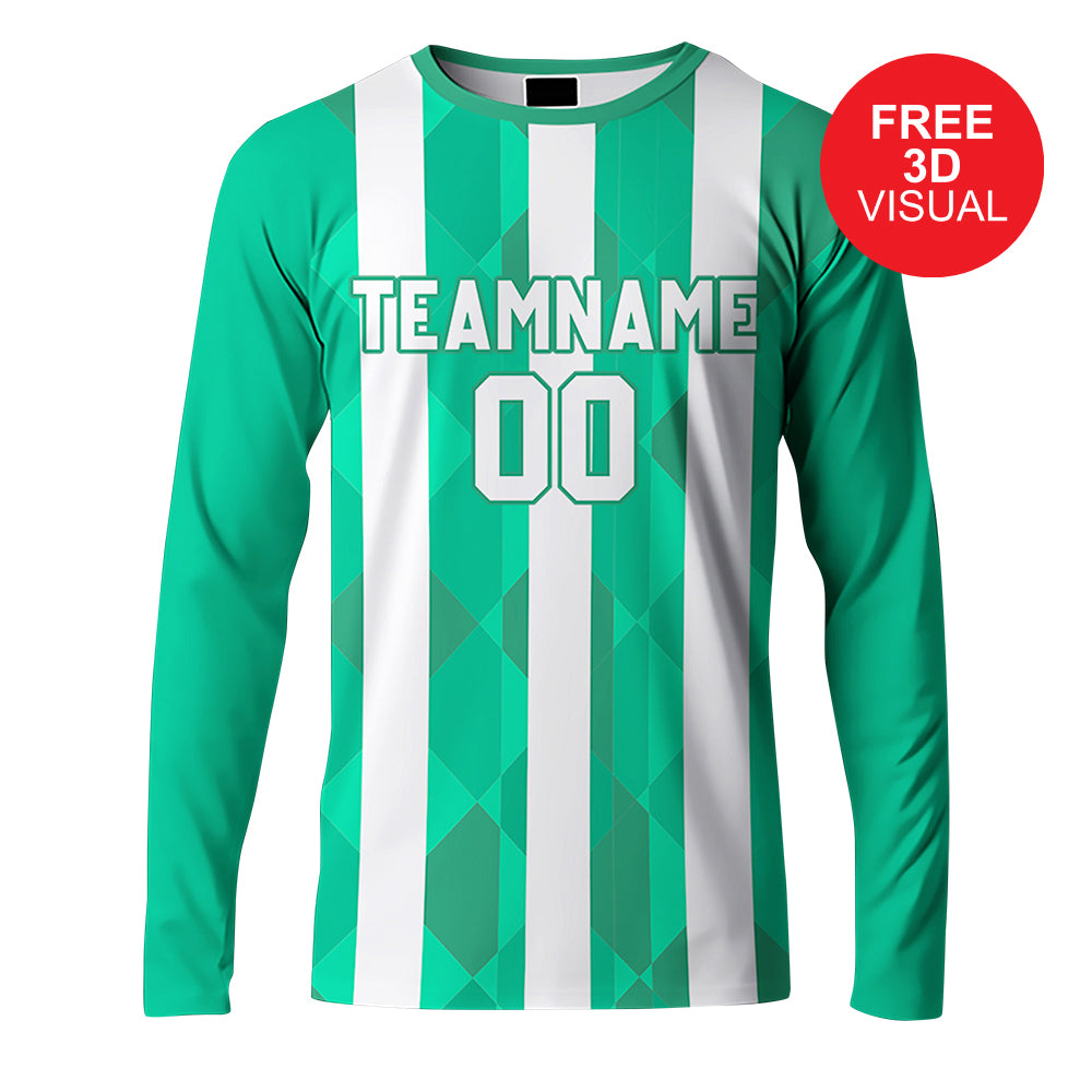 150GSM Mesh Jersey Long Sleeve Crew Neck (Full Dye Sublimation)#500003