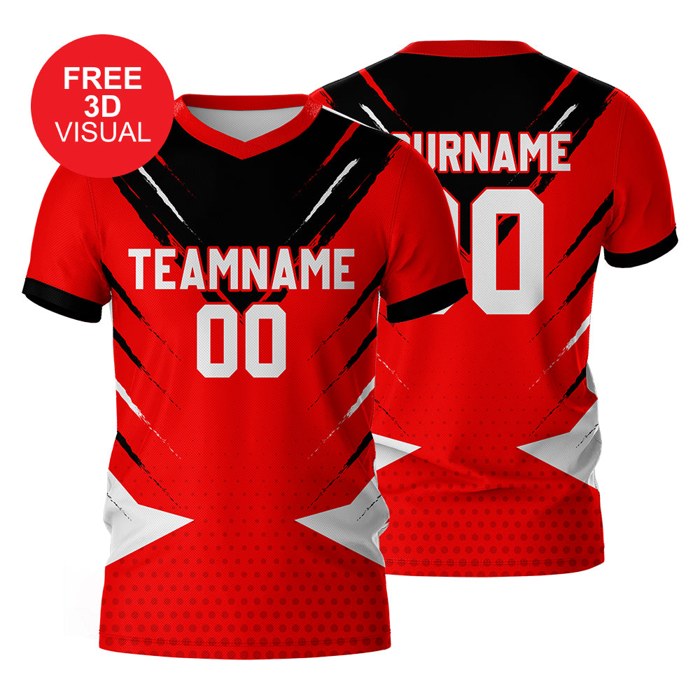 120GSM Milk Silk Short Sleeve V Neck (Full Dye Sublimation)#500043