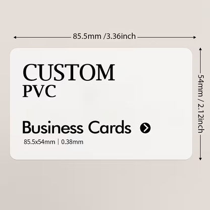 200pcs Custom Business Cards PVC Waterproof