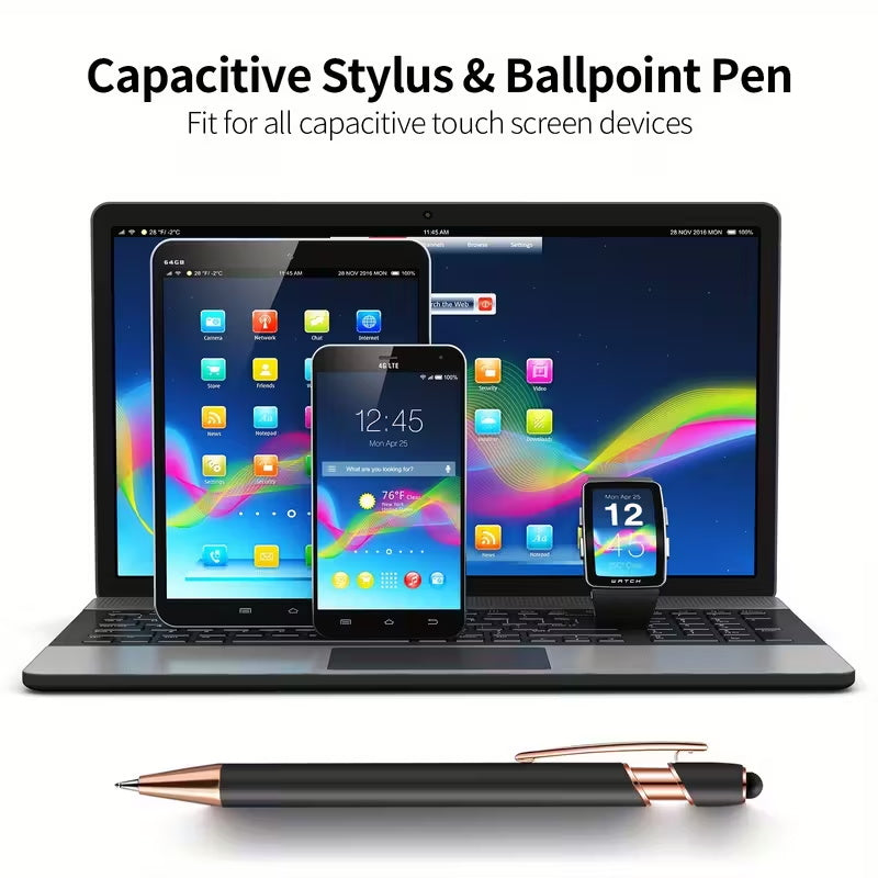 2 personalized metal ballpoint pens