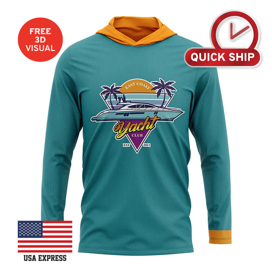 120GSM Milk Silk Long Sleeve Hoodie T-shirt (Full Dye Sublimation)#USA500138