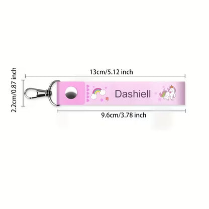 Custom Name Sticker Cartoon Hanging Buckle Hanging Key Chain