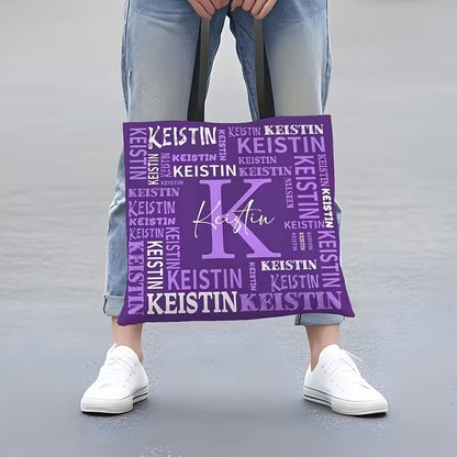 Custom Tote Bag Featuring Your Name