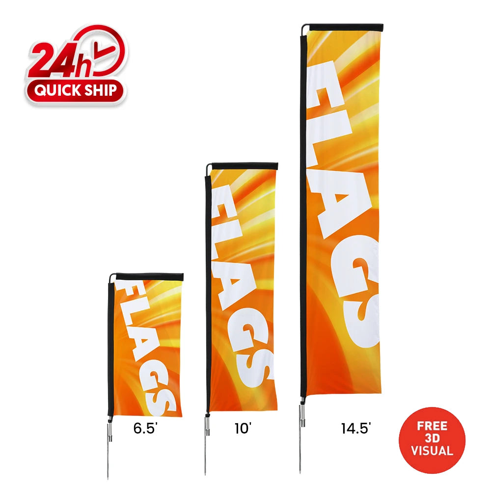 Rectangle Store Flags Premium Rectangle Flags – USPROMOTIONSTORE
