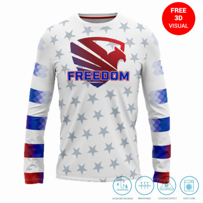 120GSM Milk Silk Long Sleeve Crew Neck (Full Dye Sublimation)#500041