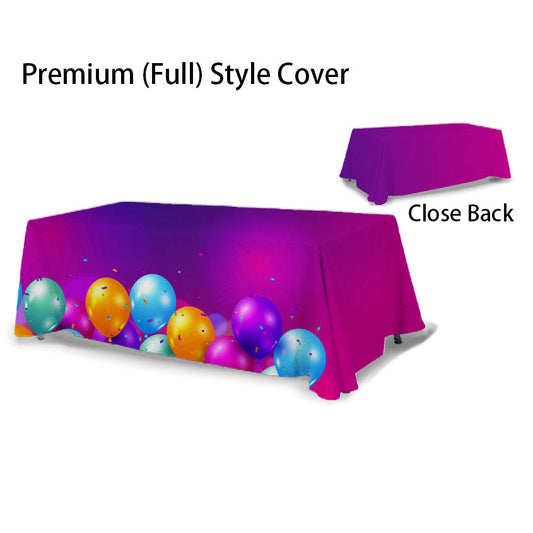 Premium Table Throw (Full-Color Dye Sublimation, Full Bleed)