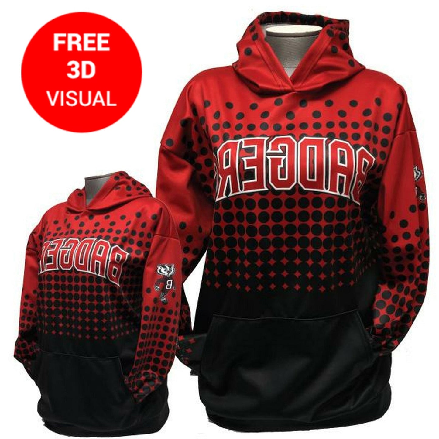 Hoodie 7.37 oz Polyester  Full Dye Sublimation #500016