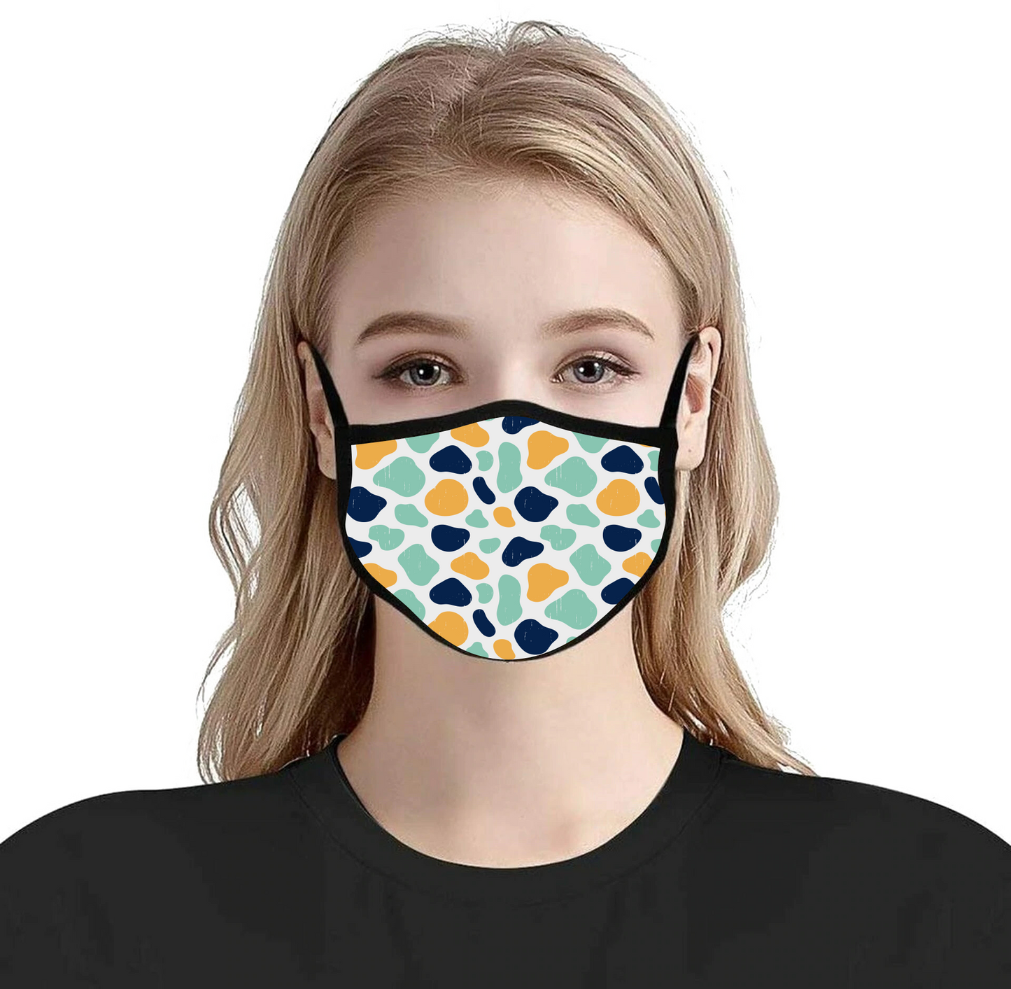 3 Ply Custom Printed Mask With Adjustable Ear Loop (Dye-Sublimated)