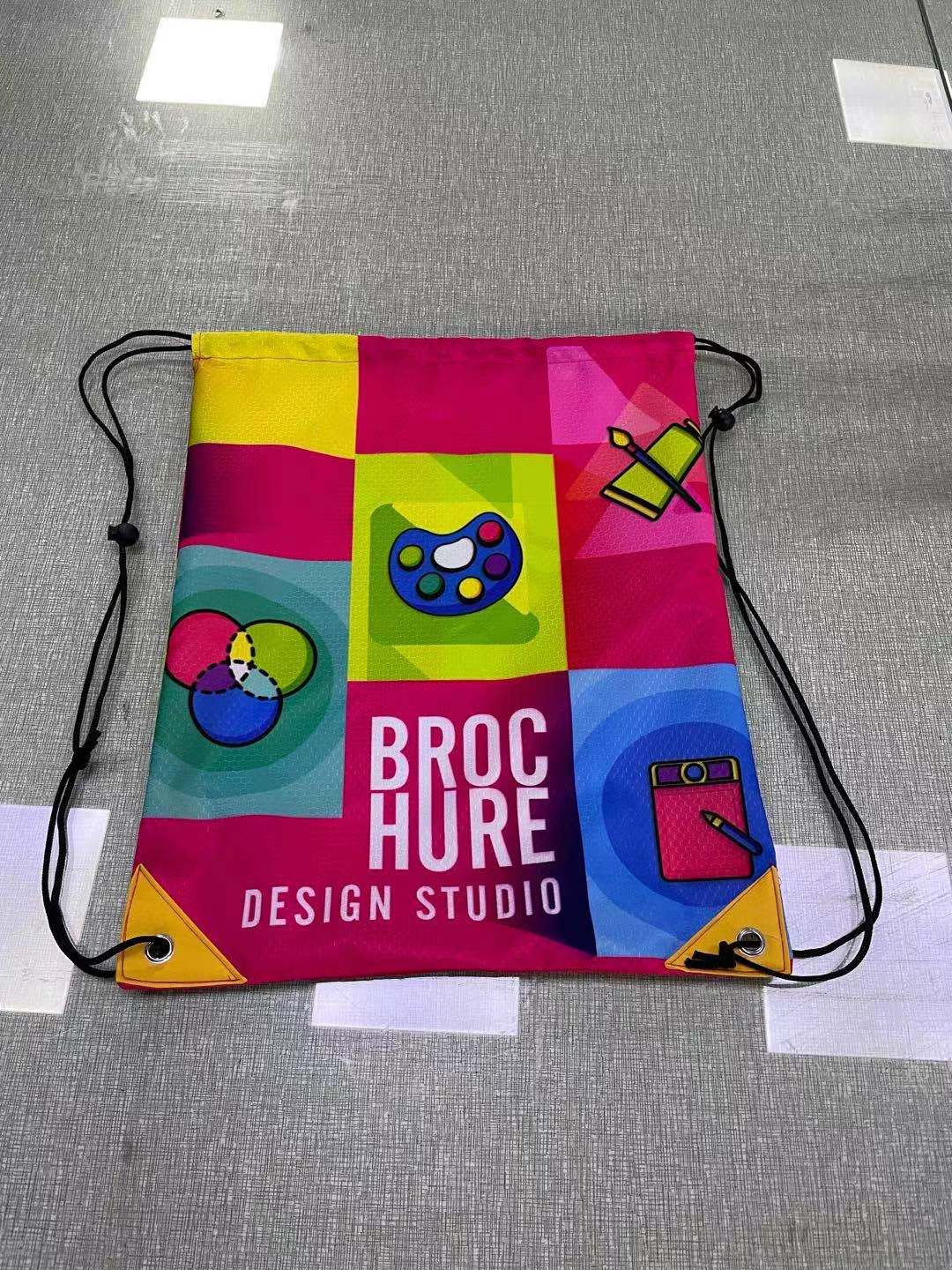 Drawstring Sling Bag (Dye Sublimated) #500027