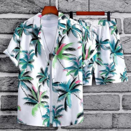 Tropical Print Shirt & Shorts